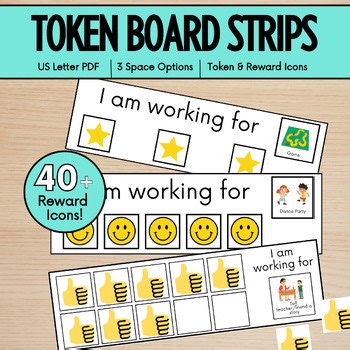 Token Board Strips for Behavior Management | Printable ABA & SPED Reinforcement