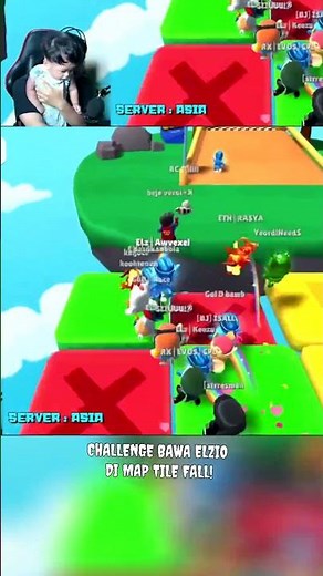 CHALLENGE BAWA ELZIO DI MAP TILE FALL! #shorts #stumbleguys