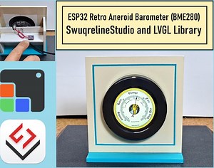 ESP32 Aneroid Barometer Using Squareline Studio and LVGL on CrowPanel Round Display