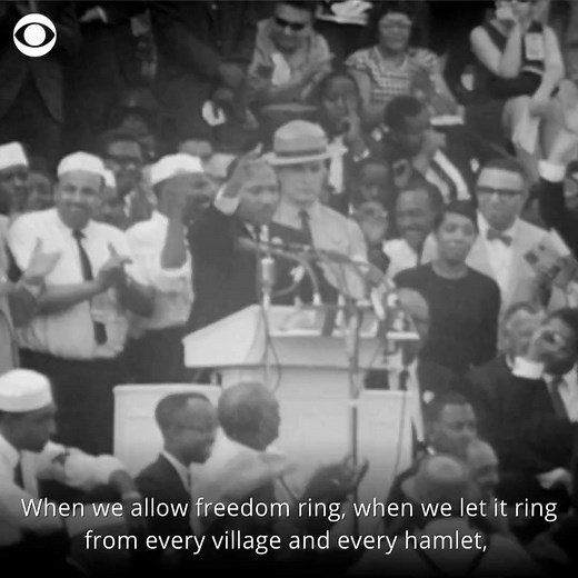 20K views · 1K reactions | Martin Luther King, Jr. delivers his iconic "I Have a Dream" speech on the steps of the Lincoln Memorial for the 1963 March on Washington. #BlackHistoryMonth | CBS News | Facebook