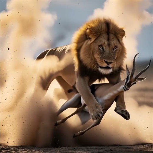Lion Vs Antelope