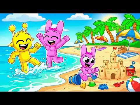 SPRUNKI FAMILY Goes To BEACH in Roblox! (Kpop Demon Hunters)