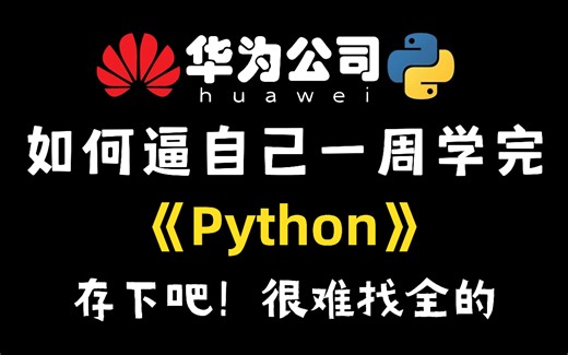 【全368集】华为大佬专为小白研制的保姆级零基础Python教程，2024最新版，学完即可就业！拿走不谢，学不会我退出IT界！
