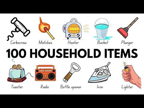 100 Household Items | English Vocabulary with Picture | Learn English Vocabulary