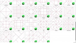 Geometric Quilt Block Patterns / Abstract Art Coloring Pages / Barn Quilt Files / Printable Mosaics 448 - Etsy