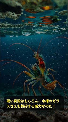 弾丸並みのパンチ！？深海の破壊王「モンハナシャコ」が最強すぎるのだ！ #shorts #ずんだもん