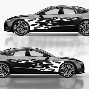 Racing Flames Car Livery Graphics, Custom Wrap for Cars, JDM Side Decal, Trending Vehicle Graphics, Perfect Car Decoration Gift - Etsy