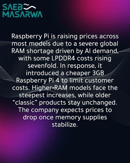 Raspberry Pi announces more price hikes due to ongoing global RAM shortages and delays