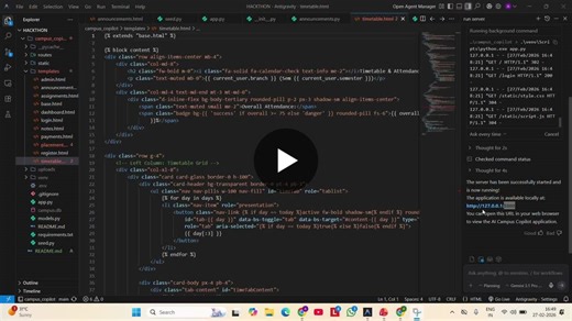 #artificialintelligence #flask #webdevelopment #hackathon #studentinnovation #aiprojects #teamxlr8 | Akshay C P