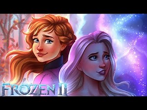 FROZEN 2 FANART - Drawing Anna and Elsa (Speedpaint)