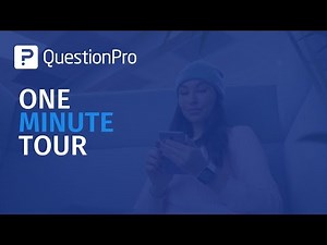 QuestionPro Software tour, under one minute!