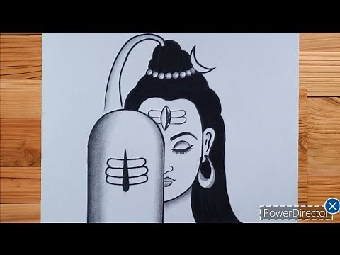 Mahadev With Shivling Pencil Drawing Easy | Mahadev Drawing | Mahashivratri Drawing | God Drawing
