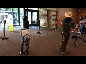 Getting all tied up @TheBriscoeWesternArtMuseum on National Cowboy Day in San Antonio, Tx.