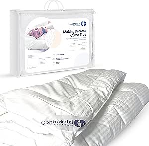 Continental Bedding Affinity Full Size Comforter All Season Quilted Down Alternative Comforter Duvet Insert with Corner Tabs - Machine Washable - Duvet Insert