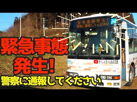 緊急事態・非常時の表示や操作方法【個人所有路線バス】☆三菱ふそうエアロミディME