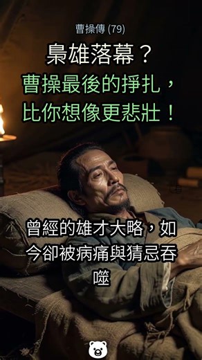79. 曹操臨終遺言大公開！🔥 揭秘一代梟雄崩潰的真相😱 #曹操 #三國 #歷史 #魏武帝 #東漢末年 #歷史真相 #梟雄