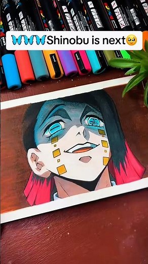 How to draw anime characters, ENMU from demon slayer #anime #demonslayer #artchallenge #arttutorial