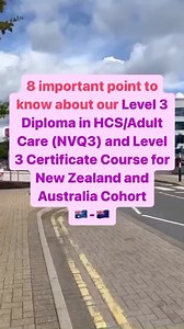 7.1K views | ✅8 POINTS to note about our Level 3 Diploma in HCS/Adult...