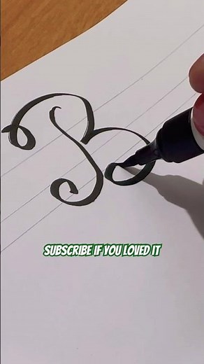 How I write B #shorts #calligraphy #handlettering #asmr