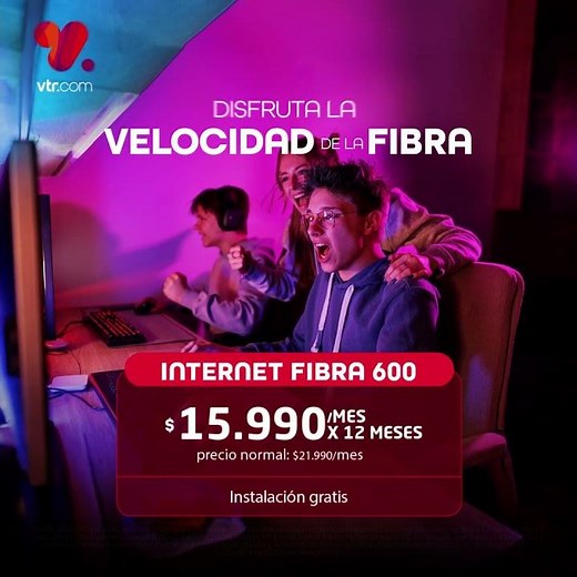 Disfruta la Velocidad de la Fibra Hogar 600 de VTR