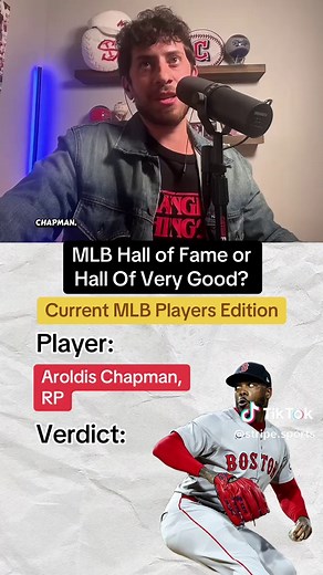 Hall of Fame or Hall of Very Good: Current Players Edition @Steven plays and here’s who’s on the docket: * Kyle Schwarber, Phillies * Jacob deGrom, Mets * Gerrit Cole, Yankees * Blake Snell, Rays * Manny Machado, Padres * Nolan Arenado, Rockies * Paul Goldschmidt, Cardinals/Diamondbacks * Aroldis Chapman, Red Sox * Christian Yelich, Brewers * George Springer, Astros/Blue Jays * Corey Seager, Rangers/Dodgers * Giancarlo Stanton, Yankees * Jose Ramirez, Guardians #baseball #tiktokcampaign #mlbtikt