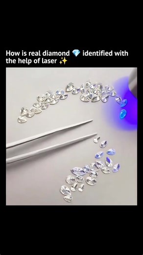 KNOWLEDGE HUB | 💎 How Real Diamonds Are Identified Using Lasers • Diamonds have a unique crystal structure. • They refract and scatter light differently... | Instagram