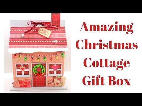 Christmas Cottage Gift Box or Storage Box | Original Design