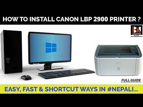 How To Install Canon LBP 2900 Printer | Shortcut Ways With Full Details | BN Computer Butwal