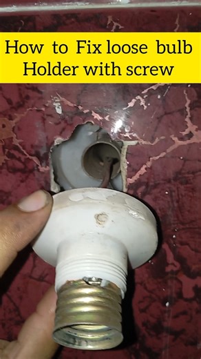 How to Fix a Loose Bulb Holder #electrical #bulb #electrician #electric #shorts #short