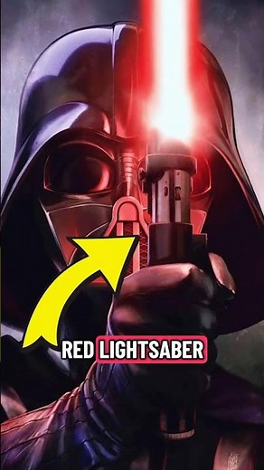 How Darth Vader actually got his red lightsaber 💀
