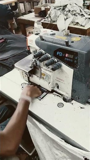 over lock machine #hardwork #sewing