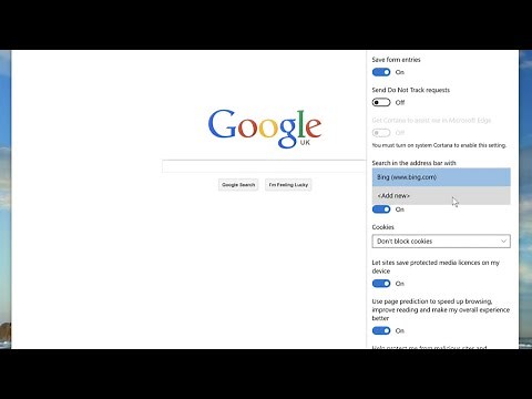 How To Change Default Search Engine On Edge Browser!