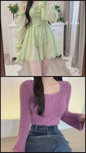 #green💚🆚#purple💜#colors#collection...