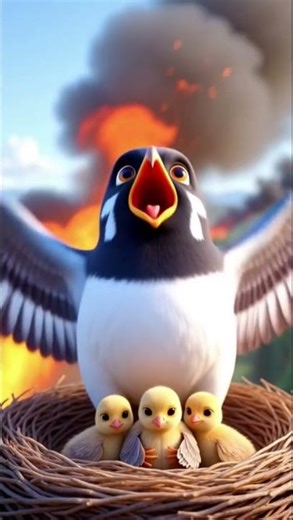 தாய் பறவையின் பாசம்❤️❤️💖