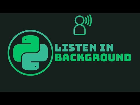 listen_in_background() in Speech Recognition. Listen in background function | Python