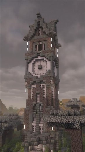 Building a Pale Oak Clock Tower based on viewer suggestion #minecraft