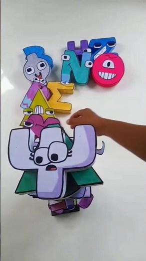 Tower Greek Alphabet Lore | DIY Paper Craft #short #coolcrafts