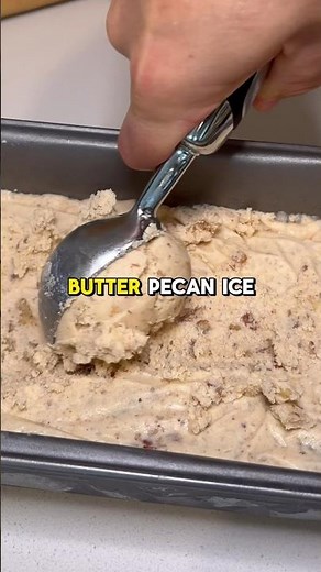 Butter Pecan Ice Cream🍦recipe ↗️ #icecream #icecreamrecipe #butterpecan #dessert #frozendessert