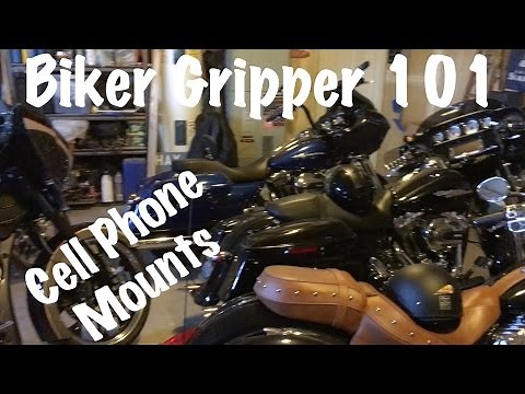 Biker Gripper Best Motorcycle Cell Phone Holder-Mounting Positions