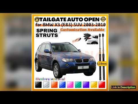 Qty2 Trunk Struts with Spring for BMW X3 E83 SUV 20032010 620mm Rear Tailgate Boot Lift Supports Sh
