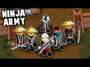 NINJA ARMY defends FORTRESS! (Ninja Tycoon Gameplay)