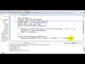 Java Tutorial - Working with Parallel Arrays