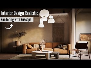 Interior Design Realistic Rendering with Enscape | SketchUp Interior Design