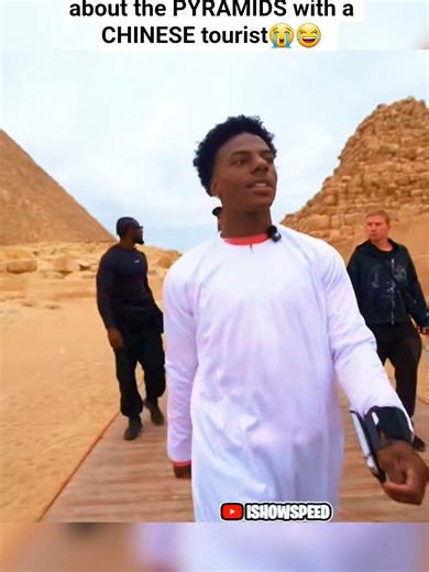SPEED's Most Random Conversation Ever At The PYRAMIDS😭😂 #ishowspeed #pyramids #chinese #fyp #tiktokviral #tiktok #africatour #funny