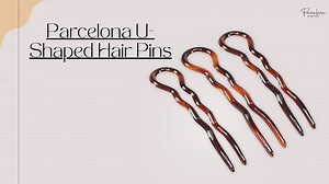 Watch Parcelona Sleek Shell Chignon Hair Pins on Amazon Live