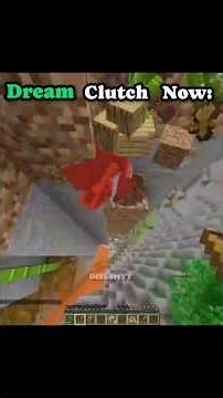 Dream Clutch Now vs Than!😵....@dream #shortvideo #minecraft #edit