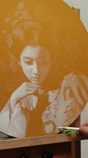 Pencil Portrait Drawing | Hanfu Beauty Sketch Study