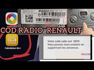 "Code : autoradio RENAULT application facile et très rapide #renault