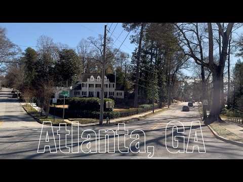 ☀️🚗🌆 4K POV Drive | Sunny Day from Northside Pkwy to Peachtree Battle | Atlanta, GA ✨