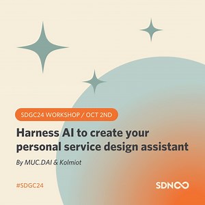Have you been wondering how to harness AI as your personal assistant as a service designer? Here's a perfect chance for you to dive into the topic! Professor Dr. Tina Weisser from MUC.DAI (Munich Center for Digital Sciences and AI) and service designer and innovation coach Jesse Grimes from Kolmiot help you to take your service design practice to the next level by learning how to employ AI. In this hands-on workshop, you'll learn how to craft your own AI-driven service design assistant, tailored